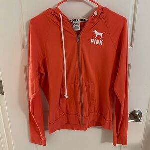 PINK Coral Zip-up Jacket size medium